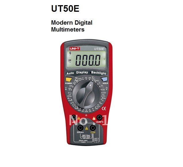 LCD  Ƽ  AC DC   а ׽  UT50E   Multimerer/LCD Digital Multimeter AC DC Ohm Ammeter Voltmeter Tester Meter UT50E Modern Digital